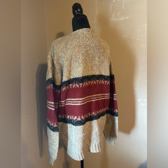 Vintage Structure 100% Wool Sweater Size Large Made in Hong Kong - Picture 5 of 7